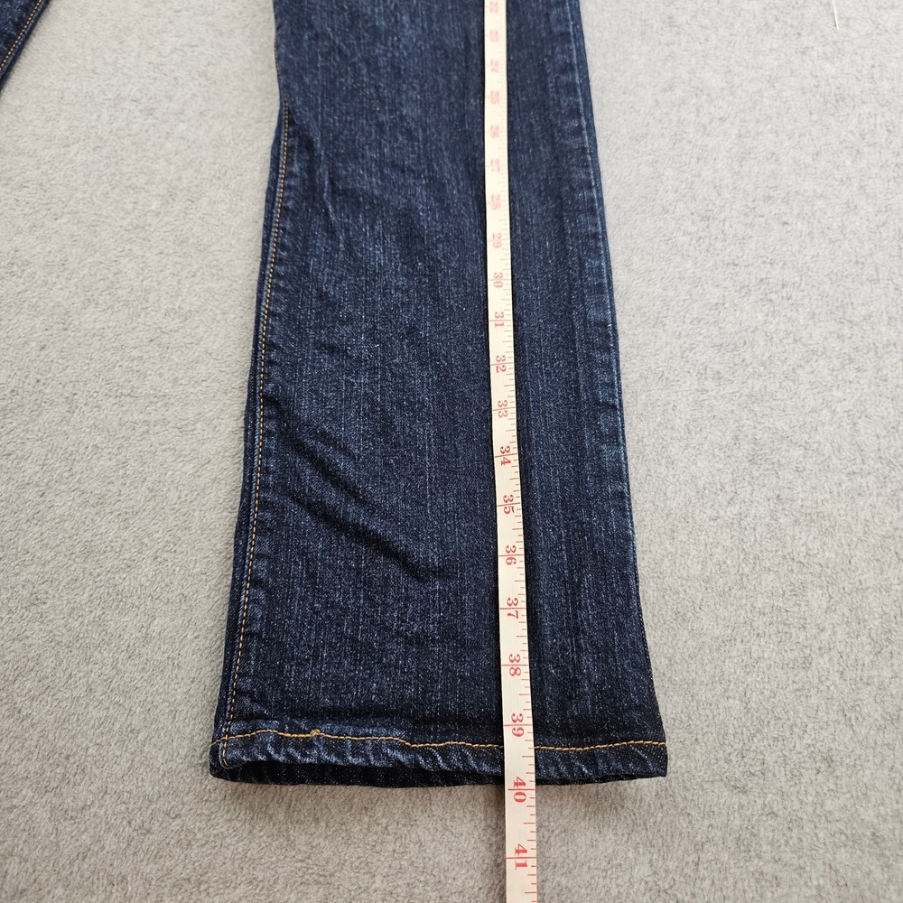 LEVIS 505 Straight Leg Jeans Women 12 M Blue Stretch Denim Classic Casual SEO - Picture 10 of 14